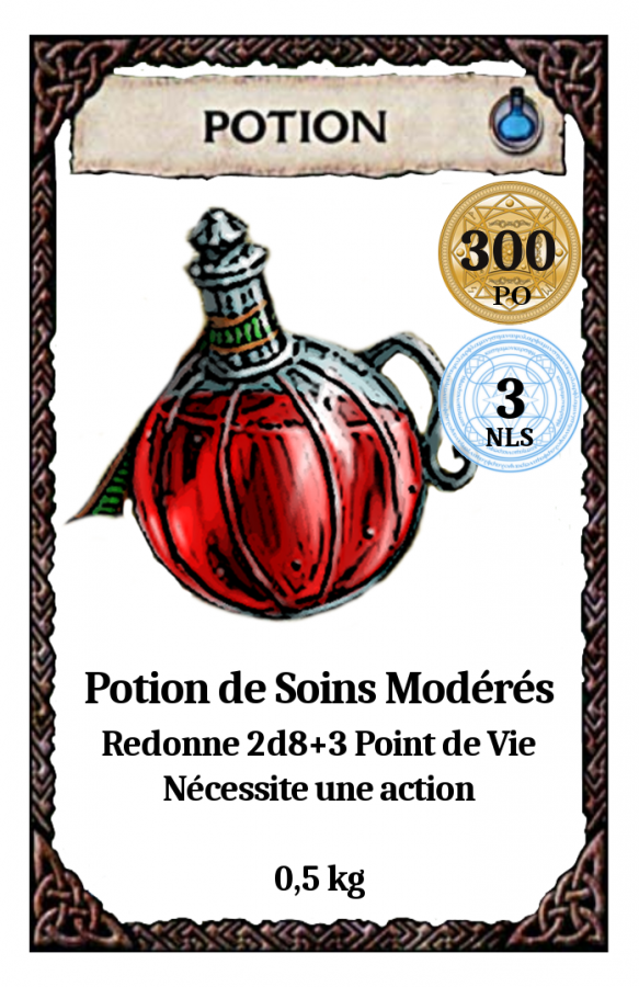 Potion - potion de soins modérés